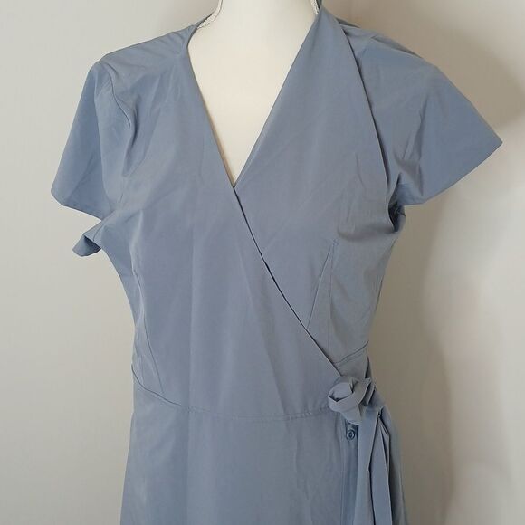 Kosan Go Travel Wrap Dress Size XL Blue NWT - Picture 5 of 12
